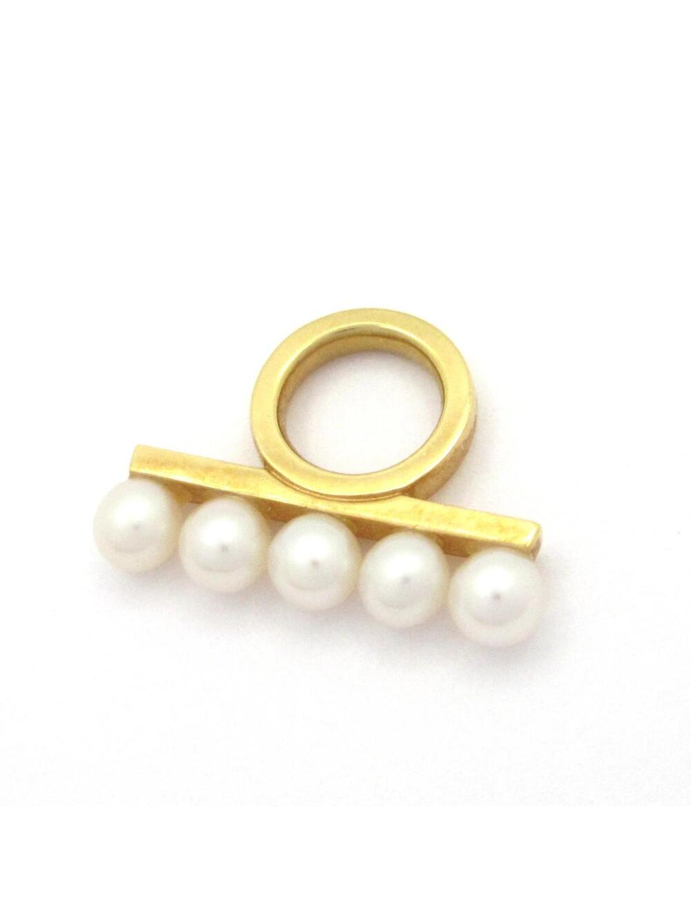 Tasaki 18K Yellow Gold White Pearl #338900T77B